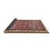 Thickness of Contemporary Chestnut Brown Modern Rug, con2681