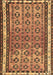 Abstract Brown Contemporary Rug, con2681brn