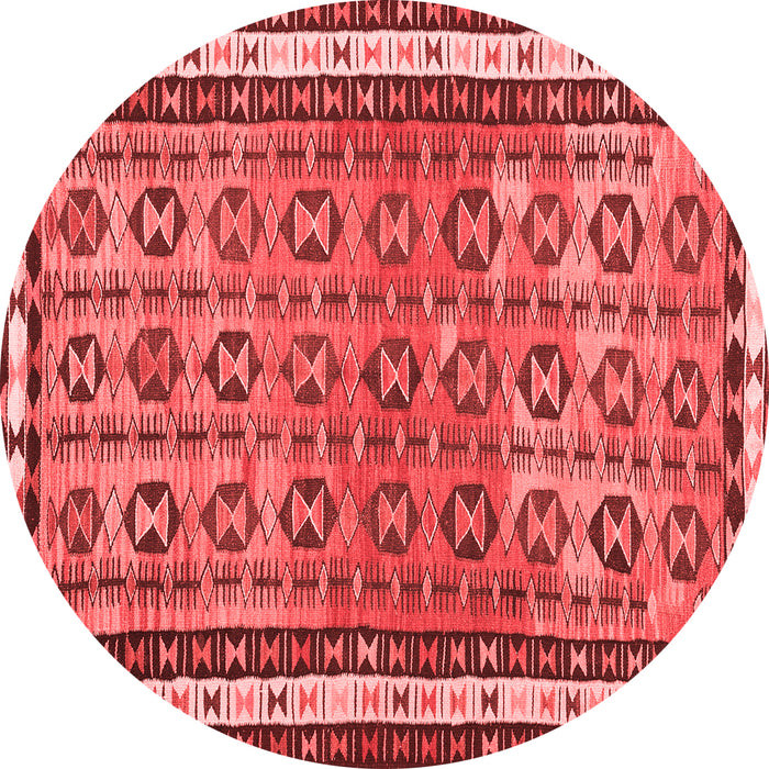 Machine Washable Abstract Red Contemporary Rug, wshcon2681red