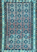 Abstract Light Blue Contemporary Rug, con2681lblu