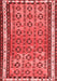 Abstract Red Contemporary Area Rugs