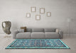 Machine Washable Abstract Light Blue Contemporary Rug in a Living Room, wshcon2681lblu