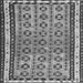 Serging Thickness of Abstract Gray Contemporary Rug, con2681gry