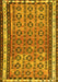 Abstract Yellow Contemporary Rug, con2681yw