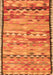 Serging Thickness of Machine Washable Oriental Orange Traditional Area Rugs, wshcon2682org