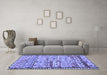 Machine Washable Oriental Blue Traditional Rug in a Living Room, wshcon2682blu