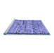 Sideview of Machine Washable Oriental Blue Traditional Rug, wshcon2682blu