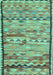 Oriental Turquoise Traditional Rug, con2682turq