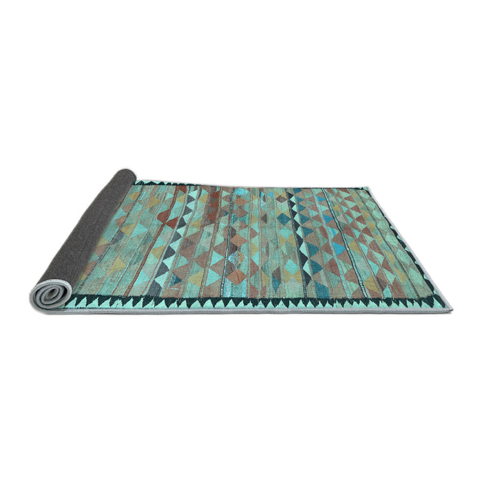 Sideview of Oriental Light Blue Traditional Rug, con2682lblu