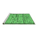 Sideview of Machine Washable Oriental Emerald Green Traditional Area Rugs, wshcon2682emgrn