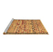 Sideview of Machine Washable Oriental Brown Traditional Rug, wshcon2682brn