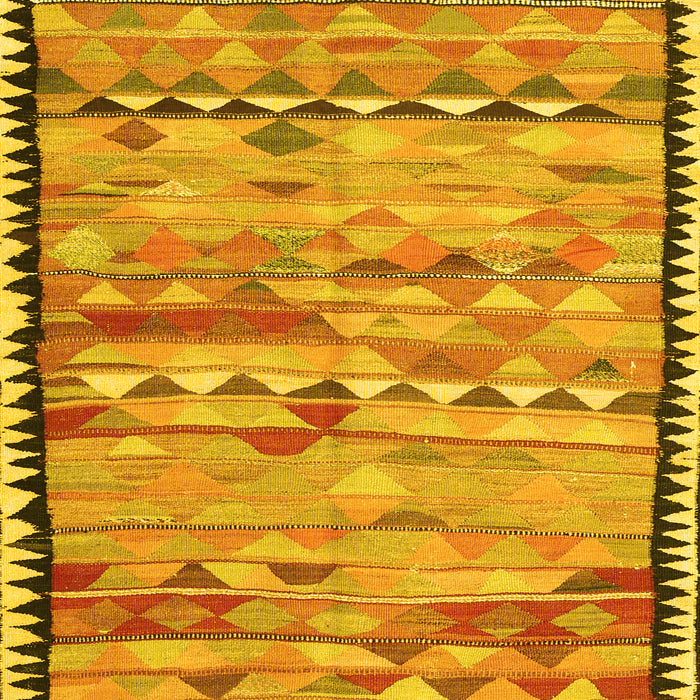 Oriental Yellow Traditional Rug, con2682yw