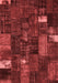 Patchwork Red Transitional Area Rugs