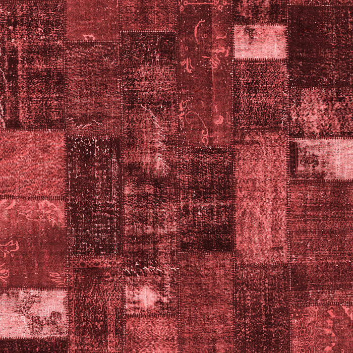 Patchwork Red Transitional Area Rugs