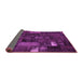 Sideview of Patchwork Pink Transitional Rug, con2683pnk