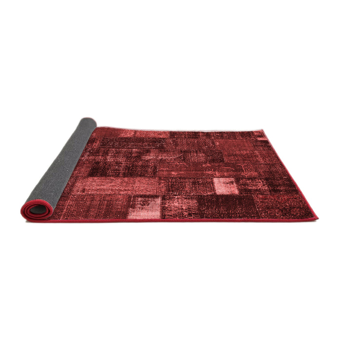 Patchwork Red Transitional Area Rugs