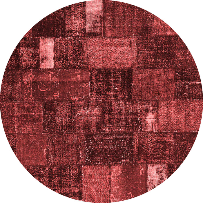 Patchwork Red Transitional Rug, con2683red