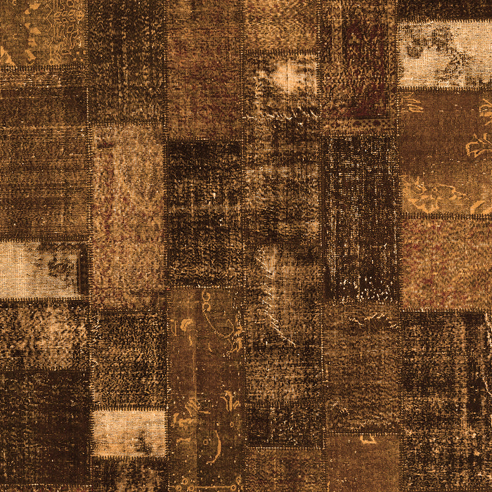 Serging Thickness of Machine Washable Patchwork Orange Transitional Area Rugs, wshcon2683org