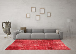 Transitional Red Washable Rugs