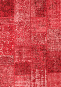 Patchwork Red Transitional Rug, con2684red