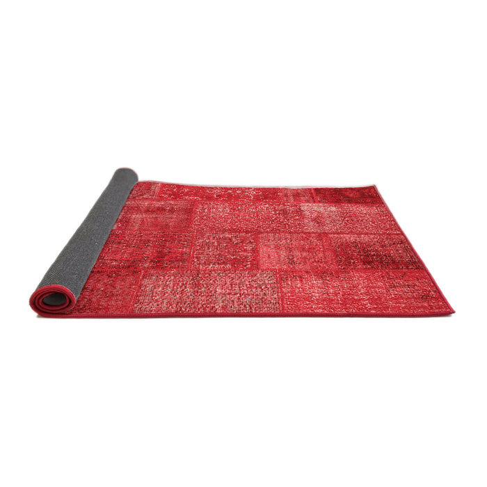 Patchwork Red Transitional Area Rugs