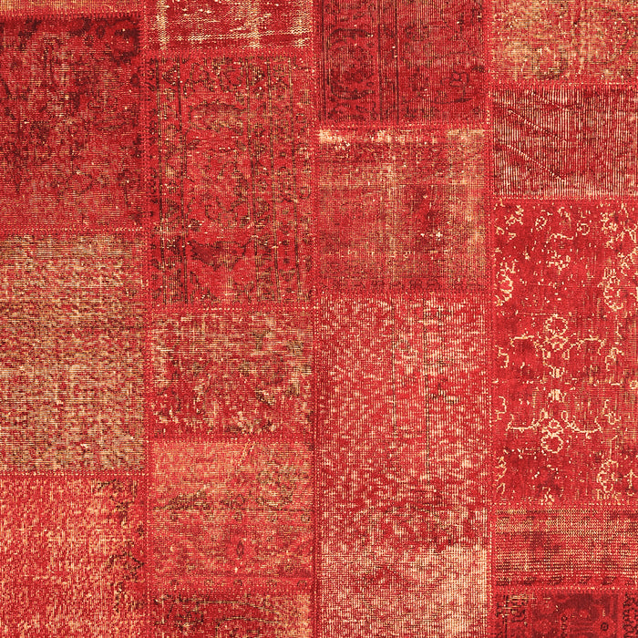 Serging Thickness of Machine Washable Patchwork Orange Transitional Area Rugs, wshcon2684org