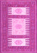 Machine Washable Southwestern Pink Country Rug, wshcon2685pnk