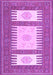 Machine Washable Southwestern Purple Country Area Rugs, wshcon2685pur