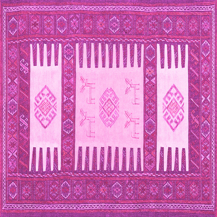 Square Southwestern Pink Country Rug, con2685pnk