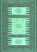 Southwestern Turquoise Country Rug, con2685turq