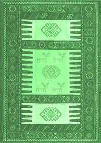 Southwestern Emerald Green Country Rug, con2685emgrn