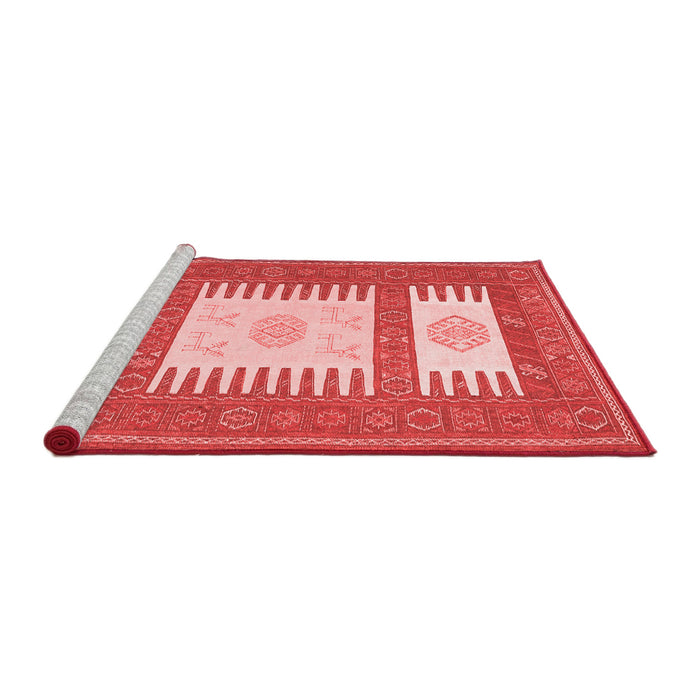 Country Red Washable Rugs