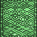 Square Oriental Emerald Green Traditional Rug, con2686emgrn