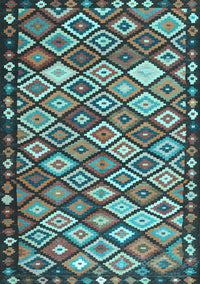 Oriental Light Blue Traditional Rug, con2686lblu