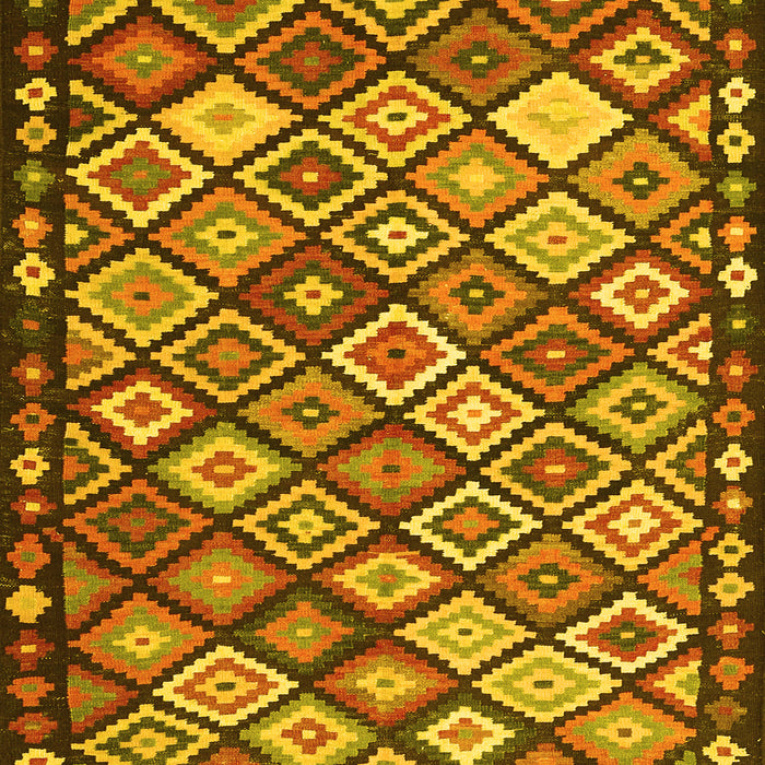 Oriental Yellow Traditional Rug, con2686yw