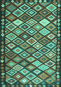 Oriental Turquoise Traditional Rug, con2686turq