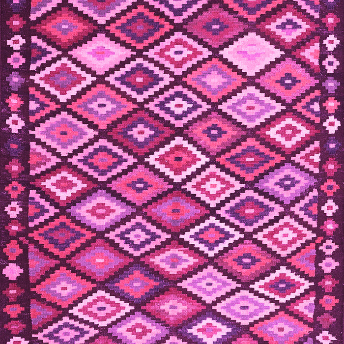 Machine Washable Oriental Pink Traditional Rug, wshcon2686pnk