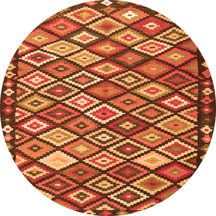 Machine Washable Oriental Orange Traditional Area Rugs, wshcon2686org