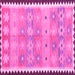 Square Southwestern Pink Country Rug, con2687pnk