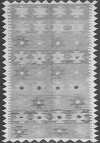 Southwestern Gray Country Rug, con2687gry