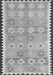 Serging Thickness of Machine Washable Southwestern Gray Country Rug, wshcon2687gry