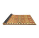 Sideview of Southwestern Brown Country Rug, con2687brn