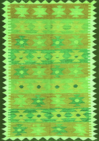 Southwestern Green Country Rug, con2687grn