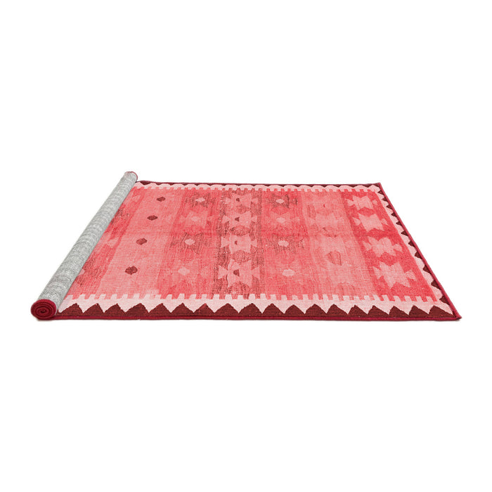 Country Red Washable Rugs