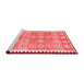 Country Red Washable Rugs