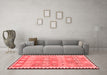 Country Red Washable Rugs