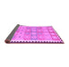 Sideview of Southwestern Purple Country Rug, con2687pur