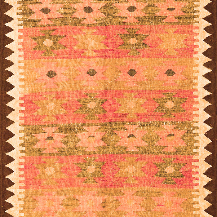 Serging Thickness of Machine Washable Southwestern Orange Country Area Rugs, wshcon2687org