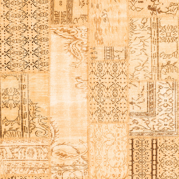 Patchwork Orange Transitional Rug, con2688org