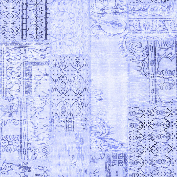 Patchwork Blue Transitional Rug, con2688blu